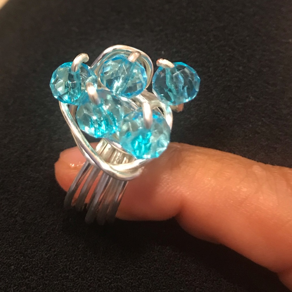 Blue stone ring